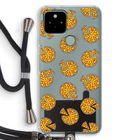 You Had Me At Pizza: Pixel 5 Transparant Hoesje met koord
