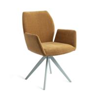 Jesper Home Draaibare Eetkamerstoel 'Misaki' Turn Mint, kleur Honey Harvest
