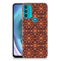 Motorola Moto G71 5G TPU bumper Batik Brown - thumbnail