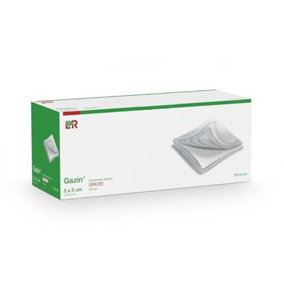 Gazin Gaaskompres 5 x 5cm niet steriel Gazin Gaaskompres 5 x 5cm niet steriel