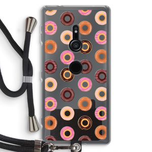 Donuts: Sony Xperia XZ2 Transparant Hoesje met koord