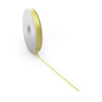 Satijnlint PREMIUM Double face 3mm x 50 meter yellow
