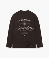 Jorcustom Handscript Longsleeve T-Shirt Heren Bruin - Maat S - Kleur: Bruin | Soccerfanshop