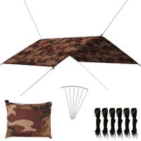 VidaXL Afdekzeil 4x4 m camouflage - thumbnail