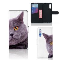 Xiaomi Mi 9 | Telefoonhoesje | Met pasjeshouder | Kat