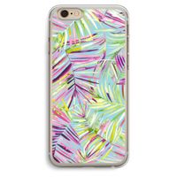 Tropical Palms Blue: iPhone 6 Plus / 6S Plus Transparant Hoesje