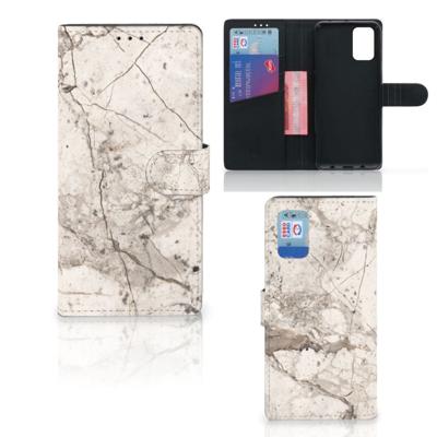 Samsung Galaxy A02s | M02s | Bookcase | Marmer Beige
