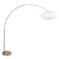 Steinhauer BooglampSparkled Light brons met witte bol kap Ø 45cm - 4308BR