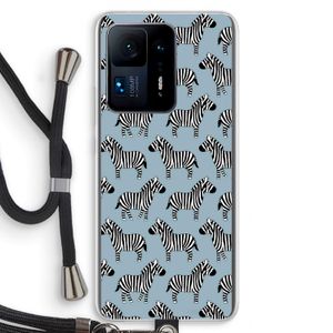 Zebra: Xiaomi Mi Mix 4 Transparant Hoesje met koord
