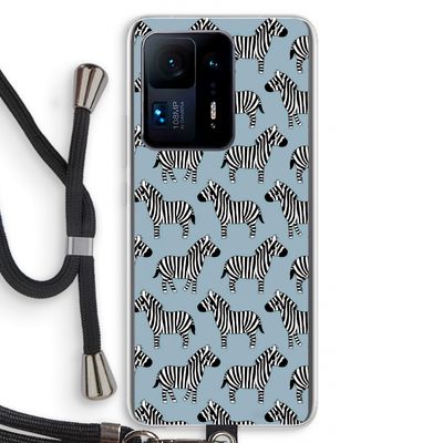 Zebra: Xiaomi Mi Mix 4 Transparant Hoesje met koord