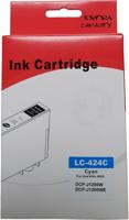 Huismerk Brother LC-424C cartridge cyaan