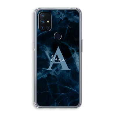 Midnight Marble: OnePlus Nord N10 5G Transparant Hoesje