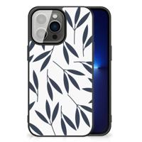 iPhone 13 Pro Bloemen Hoesje Leaves Blue