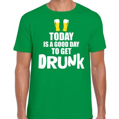 Groen fun t-shirt good day to get drunk - heren - St Patricks day - festival shirt Groen fun t-shirt good day to get drunk - heren - St Patricks day - festival shirt