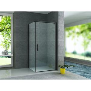Douchecabine Aloni 90x90x190 cm | 1 Draaideur | Helder glas | Mat zwart