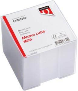 Transparante Quantore memokubus met 900 vel