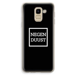 Negenduust black: Samsung Galaxy J6 (2018) Transparant Hoesje