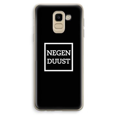Negenduust black: Samsung Galaxy J6 (2018) Transparant Hoesje