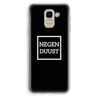 Negenduust black: Samsung Galaxy J6 (2018) Transparant Hoesje