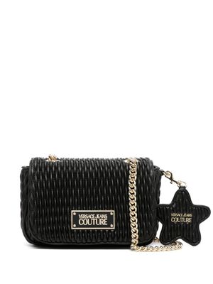 Versace Jeans Couture sac porté épaule en cuir artificiel matelassé - Noir