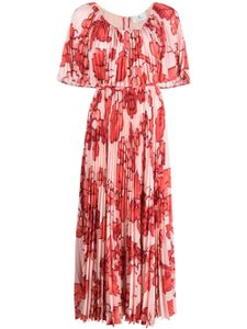 ETRO robe plissée à fleurs - Rose