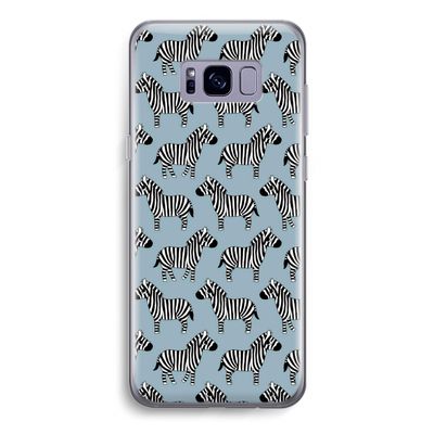 Zebra: Samsung Galaxy S8 Transparant Hoesje