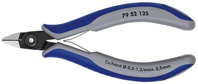 Knipex Precisie elektronica-zijsnijtang gebruineerd met meer-componentengrepen 125 mm - 7952125