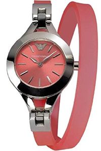 Horlogeband Armani AR7346 Silicoon Roze 8mm