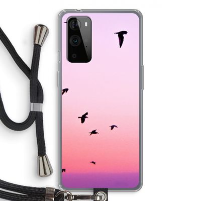 Fly away: OnePlus 9 Pro Transparant Hoesje met koord