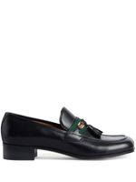 Gucci tassel-trim loafers - Noir