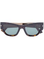 DSQUARED2 EYEWEAR lunettes de soleil D2 Hype à monture papillon - Marron - thumbnail