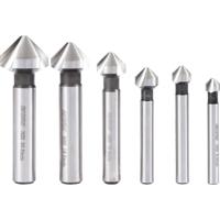 FRITZFURT 3201-3206 Kegelverzinkboorset 6-delig 6.3 mm, 8.3 mm, 10.4 mm, 12.4 mm, 16.5 mm, 20.5 mm HSS-G Corrosiebestendig Cilinderschacht 1 set(s)