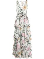 PatBO robe longue sans manches Jasmin à volants - Blanc PatBO robe longue sans manches Jasmin à volants - Blanc