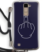 F**k U: LG K10 (2016) Transparant Hoesje met koord