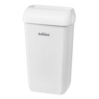 Afvalbak satino open inworp 23 liter wit 332580