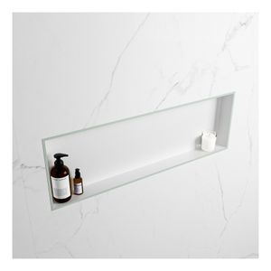Wandnis Solid Surface Easy | In- en opbouw | 30x90x8 cm | 1 vak | Greey/Talc