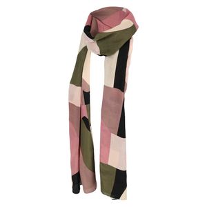 Sarlini Langwerpige Sjaal Multi Print Khaki