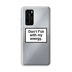 My energy: Huawei P40 Transparant Hoesje