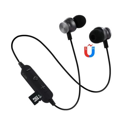 F17 Bluetooth 4.2 Hanging Neck Design Bluetooth Headset Support Music Play & Switching & Volume Control & Answer(Black)
