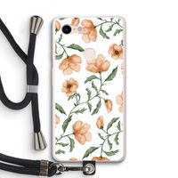 Peachy flowers: Pixel 3 XL Transparant Hoesje met koord