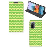 Xiaomi Redmi Note 10 Pro | Hoesje met Magneet | Waves Green