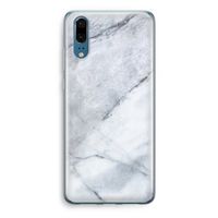 Witte marmer: Huawei P20 Transparant Hoesje