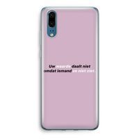 uw waarde daalt niet: Huawei P20 Transparant Hoesje