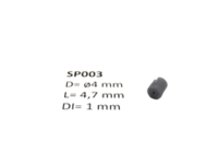 micromotor SP003 ø 4 x 4.7 - ø 1 mm cardankoppelingshouder