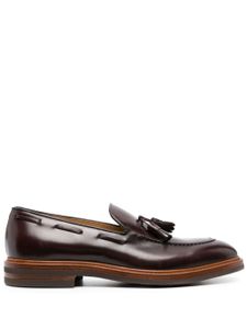Brunello Cucinelli mocassins en cuir à glands - Marron