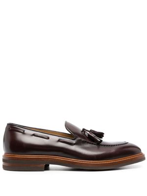 Brunello Cucinelli mocassins en cuir à glands - Marron