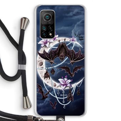 Vleermuizen Maan: Xiaomi Mi 10T 5G Transparant Hoesje met koord