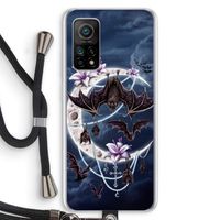 Vleermuizen Maan: Xiaomi Mi 10T 5G Transparant Hoesje met koord