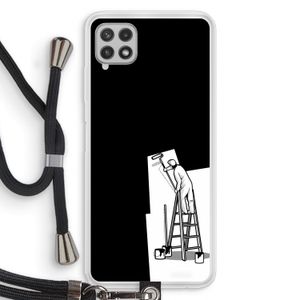 Musketon Painter: Samsung Galaxy A22 4G Transparant Hoesje met koord