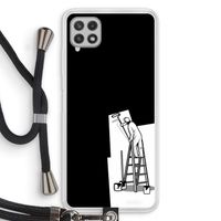 Musketon Painter: Samsung Galaxy A22 4G Transparant Hoesje met koord
